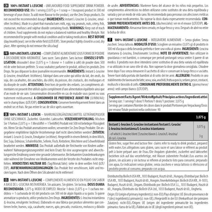 پودر نوشیدنی 100% Instant L-Leucine