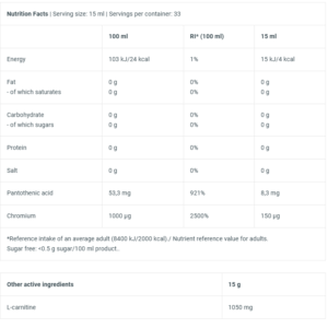 ال کارنتین کروم بایوتک 500 میل | BioTech L-Carnitine + Chrome