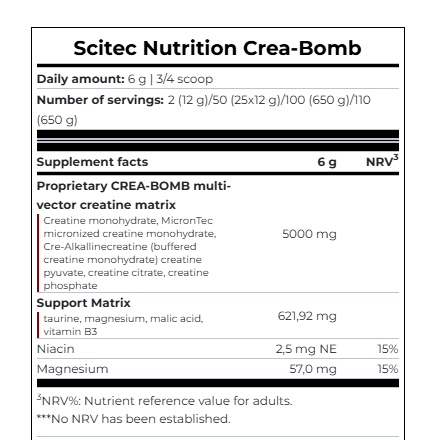 کراتین ترکیبی Crea-Bomb سایتک