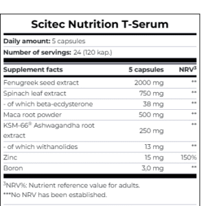 تست بوستر تی سرم سایتک 120 کپسول | T-Serum